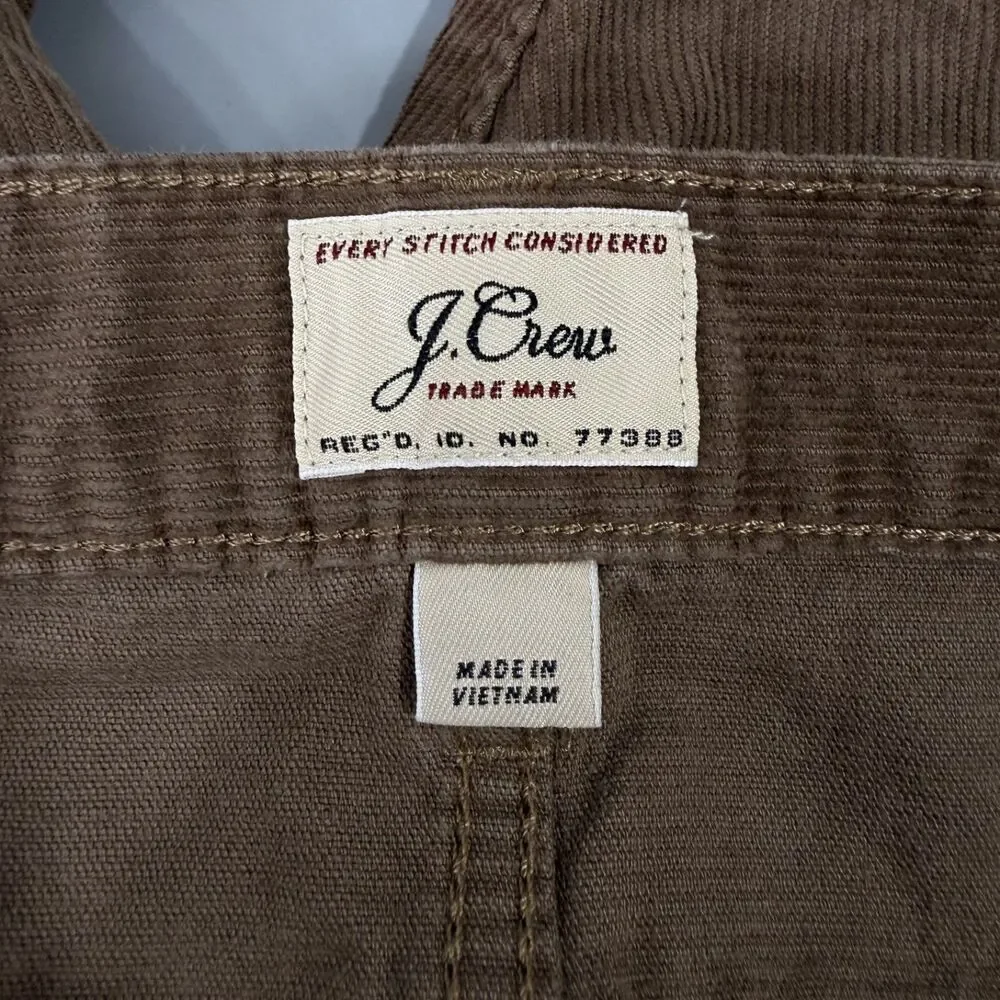 J. Crew Men's W32 x L34 Brown Style 484 Straight Leg Corduroy Pants
